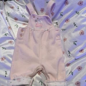 3-6 months pink overalls